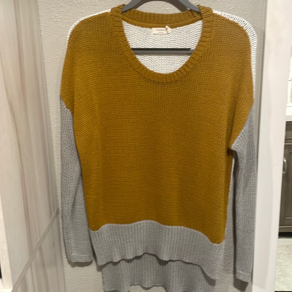 Color block sweater
